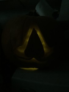 Leo needed to add an Assassin's Creed pumpkin to the mix.